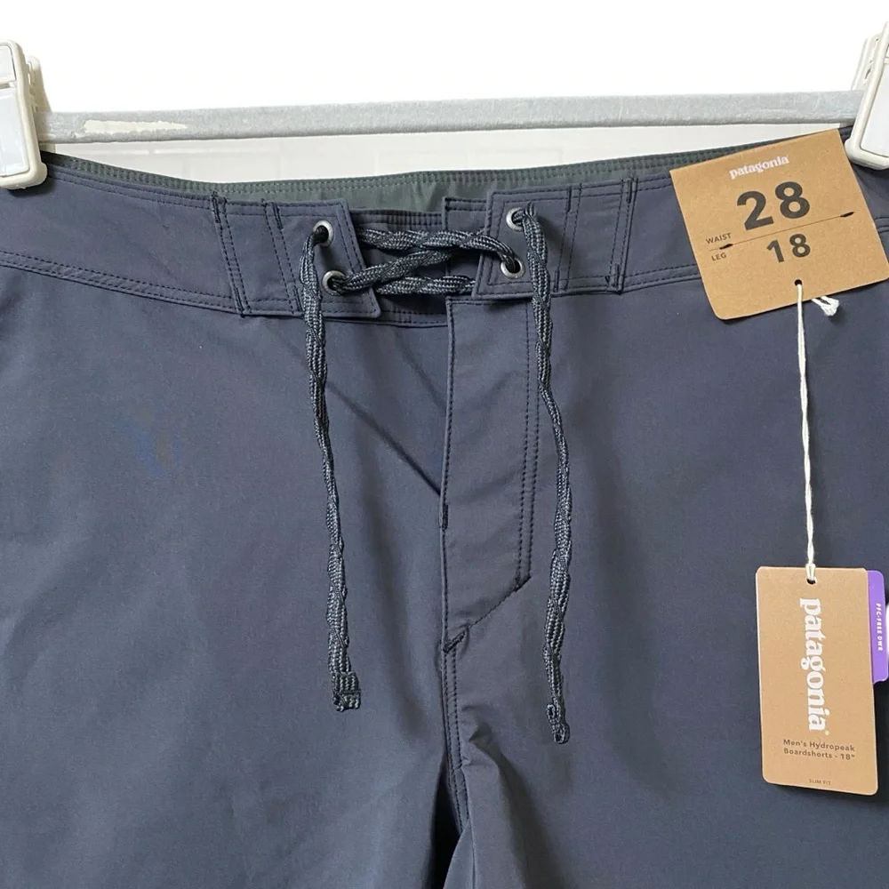 Patagonia Men’s slate gray Hydro Series Boardshorts summer surfing size 28